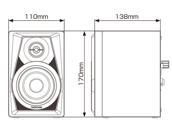 VL-S3/VL-S3BT　寸法図