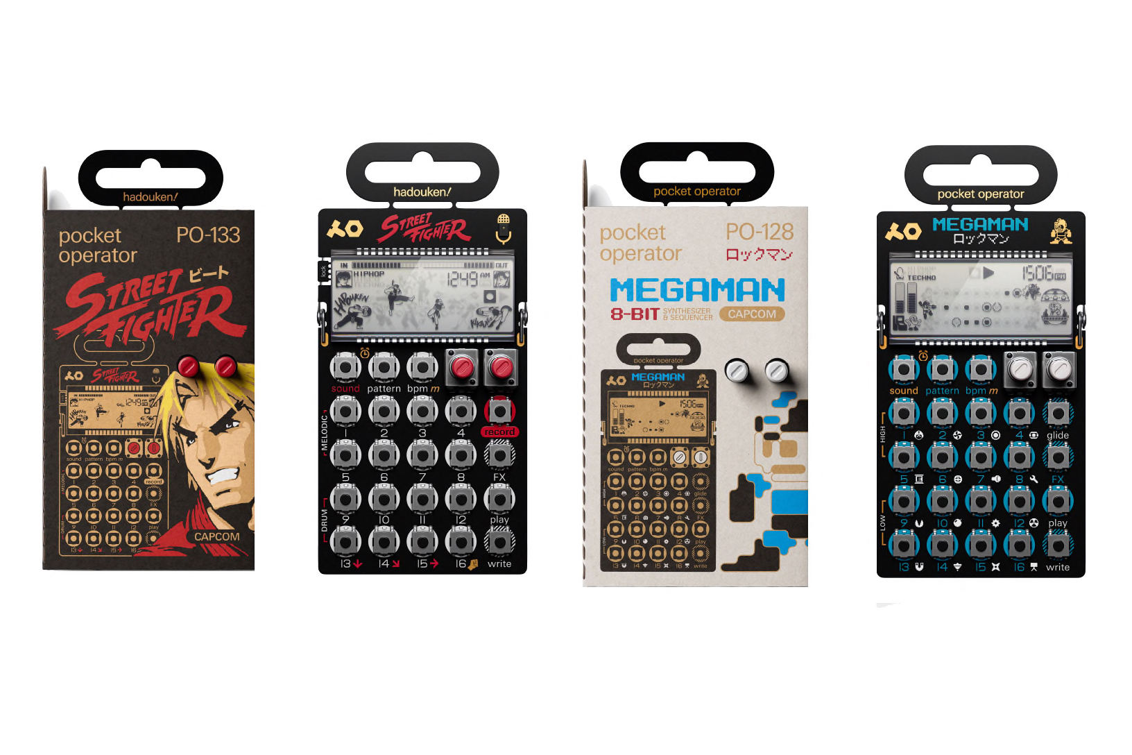 Teenage Engineering の pocket operator に Street Fighter（ストリートファイター）/ Mega Man（ロックマン）が登場！