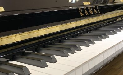 【展示アップライトピアノ】カワイ×島村楽器「K-114SX」黒鏡面