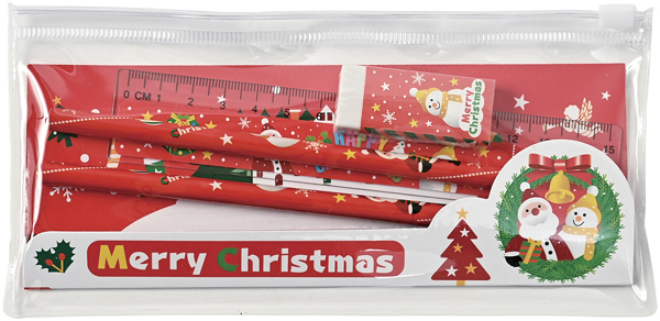 クリスマスステーショナリーセット ポーチ付