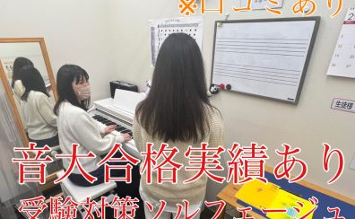 【音大合格実績あり】受験対策のソルフェージュ