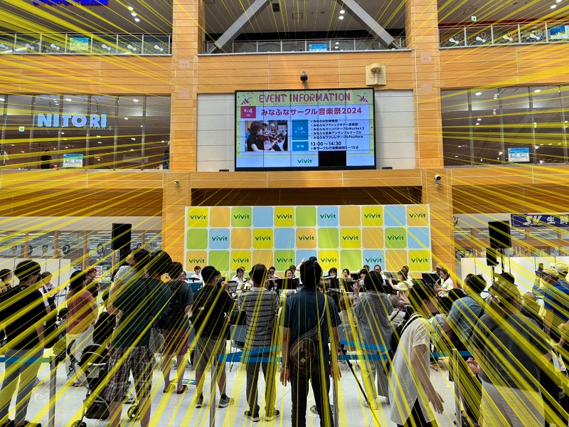 ステージ上に音楽祭のビジョンも作っていただいたんですよ~!
