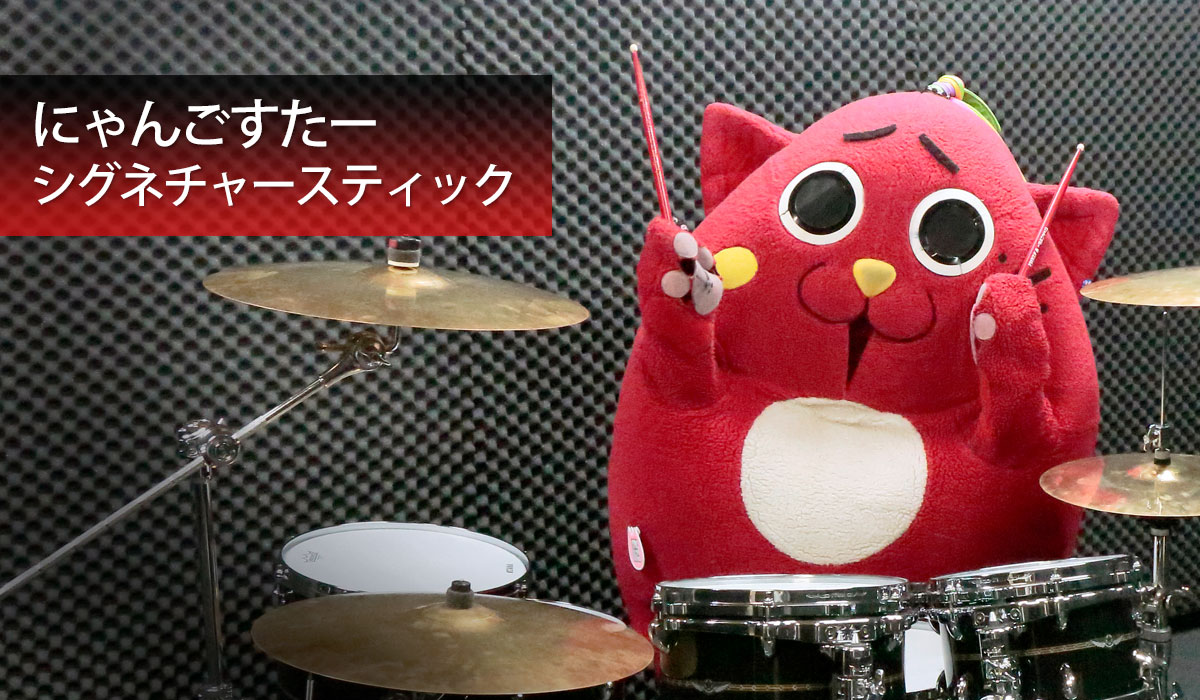 【スティック】SNSで話題の猫ドラマー”にゃんごすたー”のシグネチャーモデルが発売！