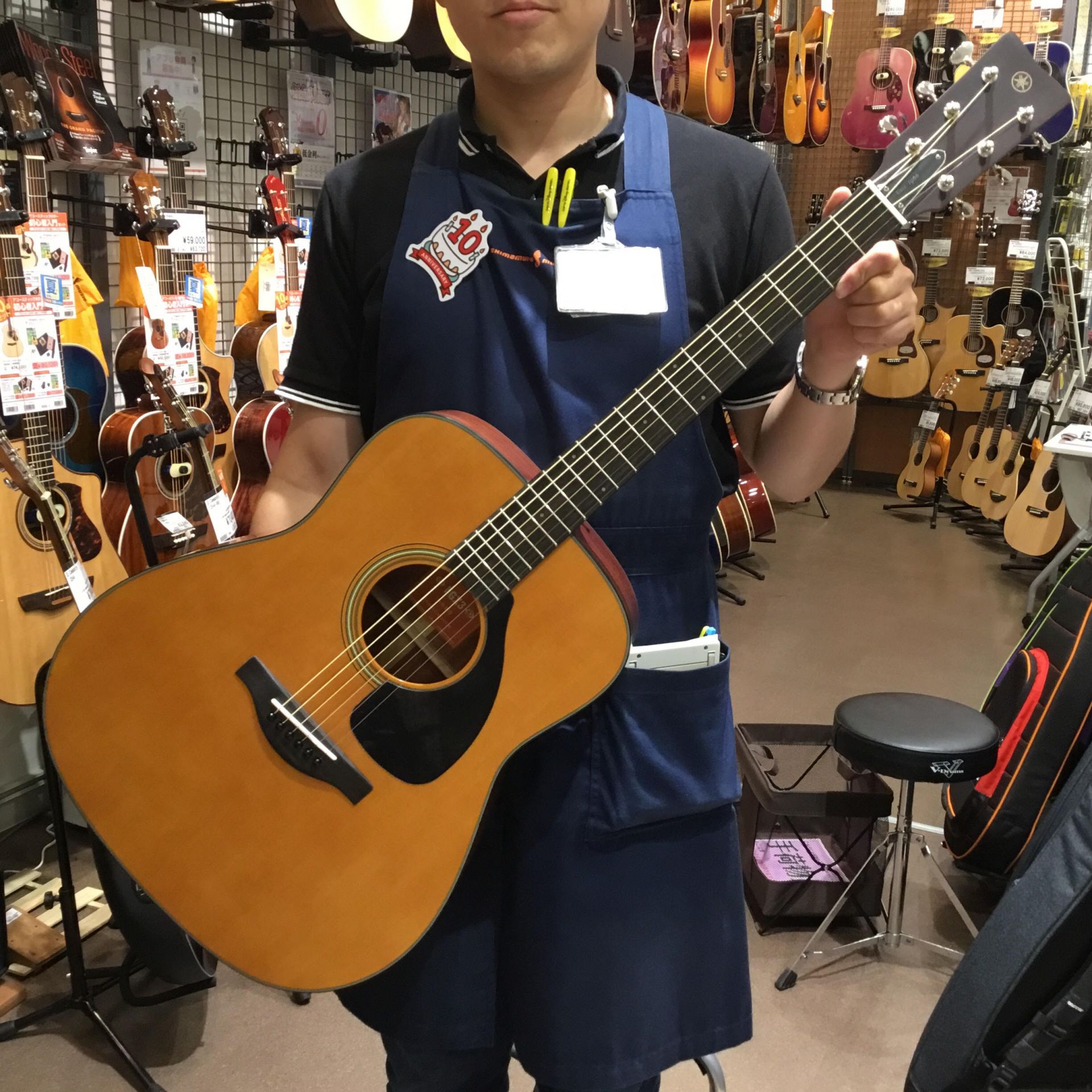 【アコースティックギター】ヤマハ新作　FGX3入荷しました！