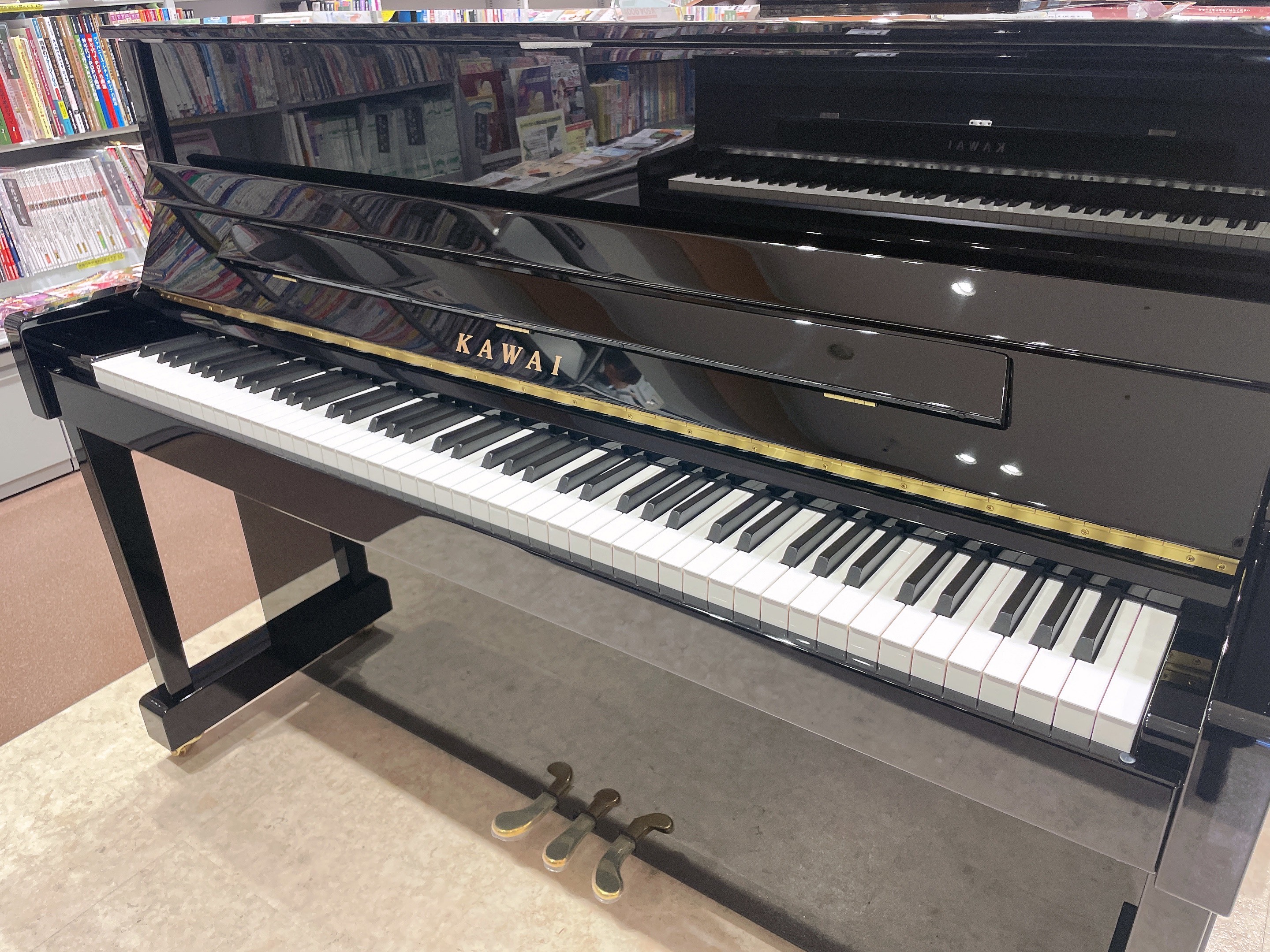 新品アップライトピアノKAWAI　K-114SX　BP