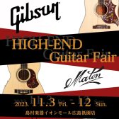 【アコースティックギター】HIGH-END Guitar Fair開催！11/3～11/12