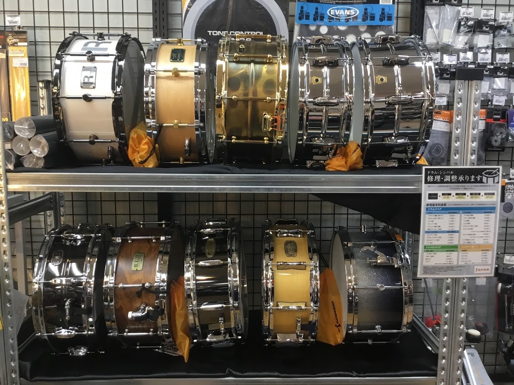 初心者必見！お手頃価格のスネアドラム【島村楽器八王子店のラインナップ】
