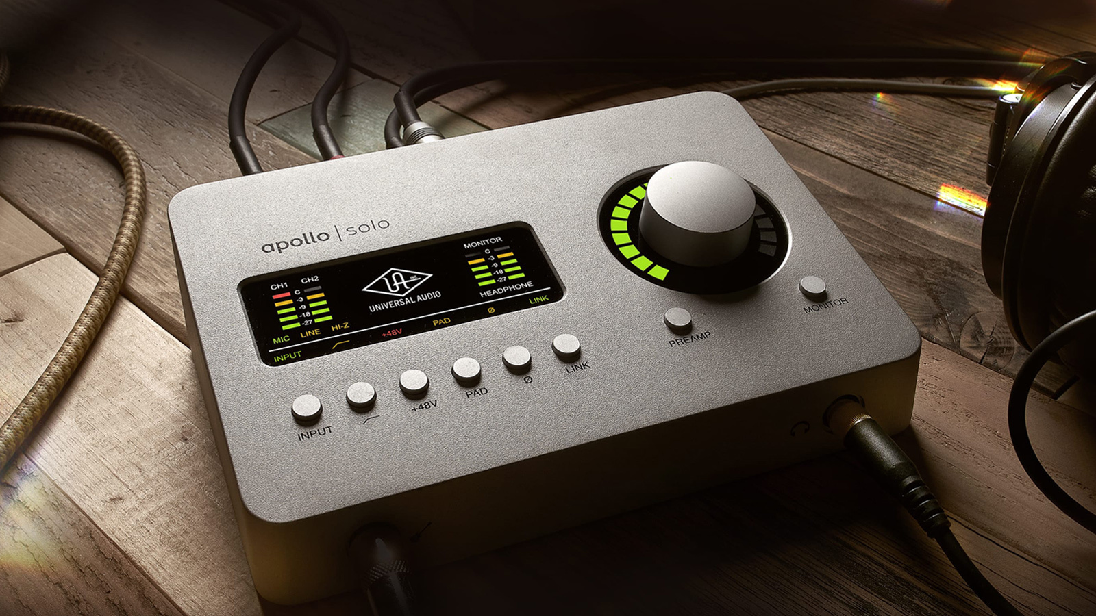 Unisonマイクプリ搭載のデスクトップタイプ・オーディオインターフェイスUniversal Audio Apollo Solo / Apollo Solo USBが入荷しました