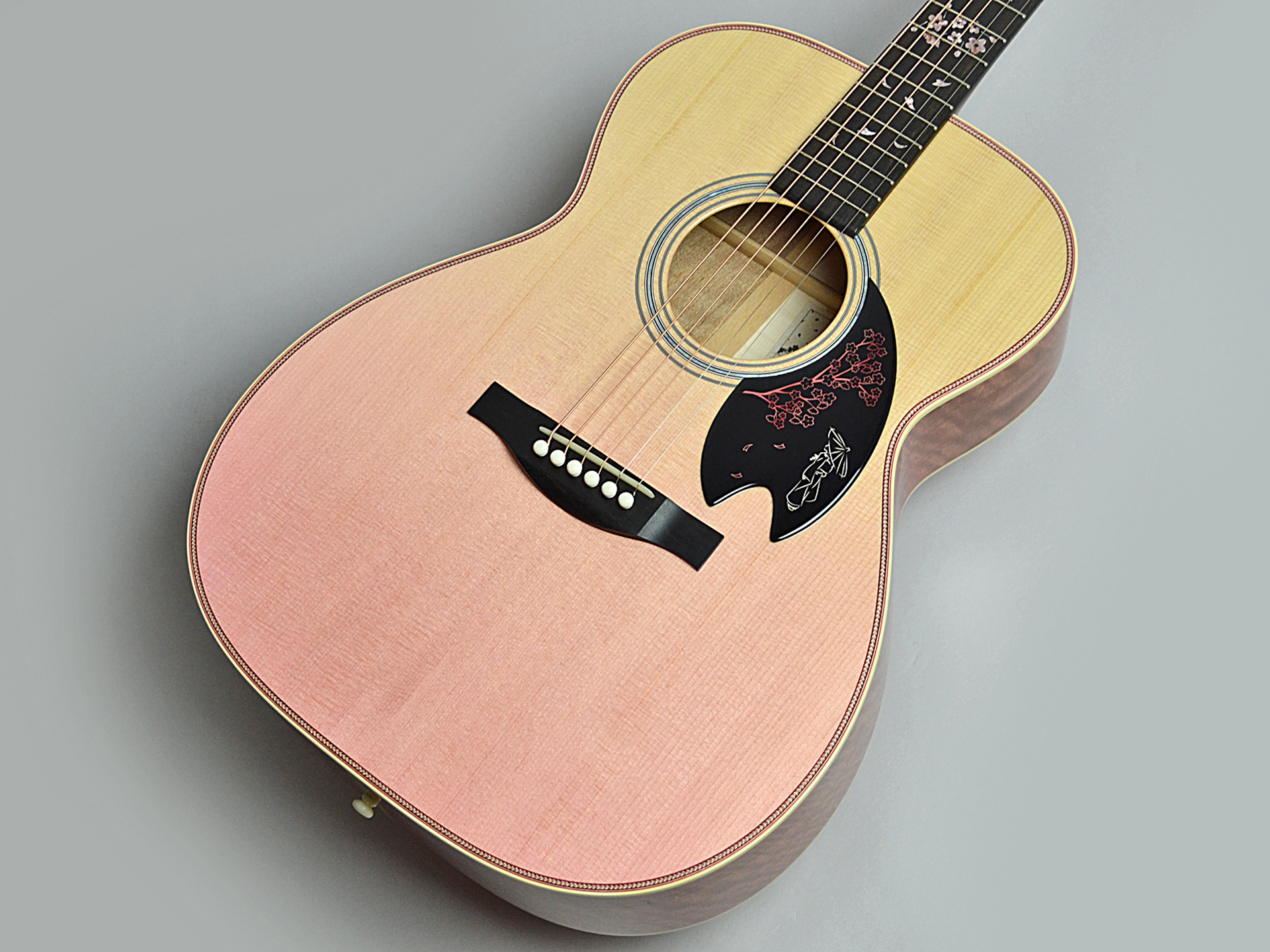 桜ギターの22年新作モデルが登場 Headway Hf Sakura 22 Sf S Esu Atb Light Sakura Pink Gradation 島村楽器 八王子店