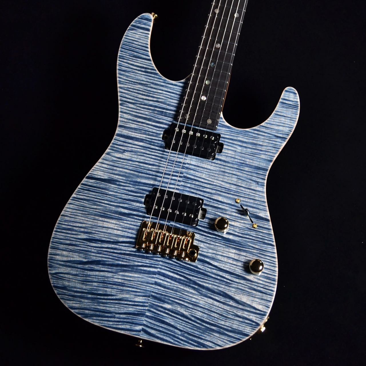 T's GuitarsDST-Pro24CTM/Master Grade Flame Maple Top/5ARoasted Flame Maple Neck/Trans Blue Denim
