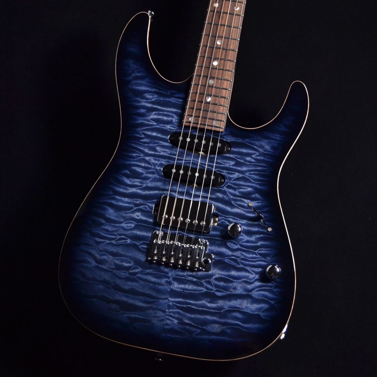 T's GuitarsDST-24SSH 5AQuilt Maple Top Ash Body Whale Blue Burst【3.31kg】