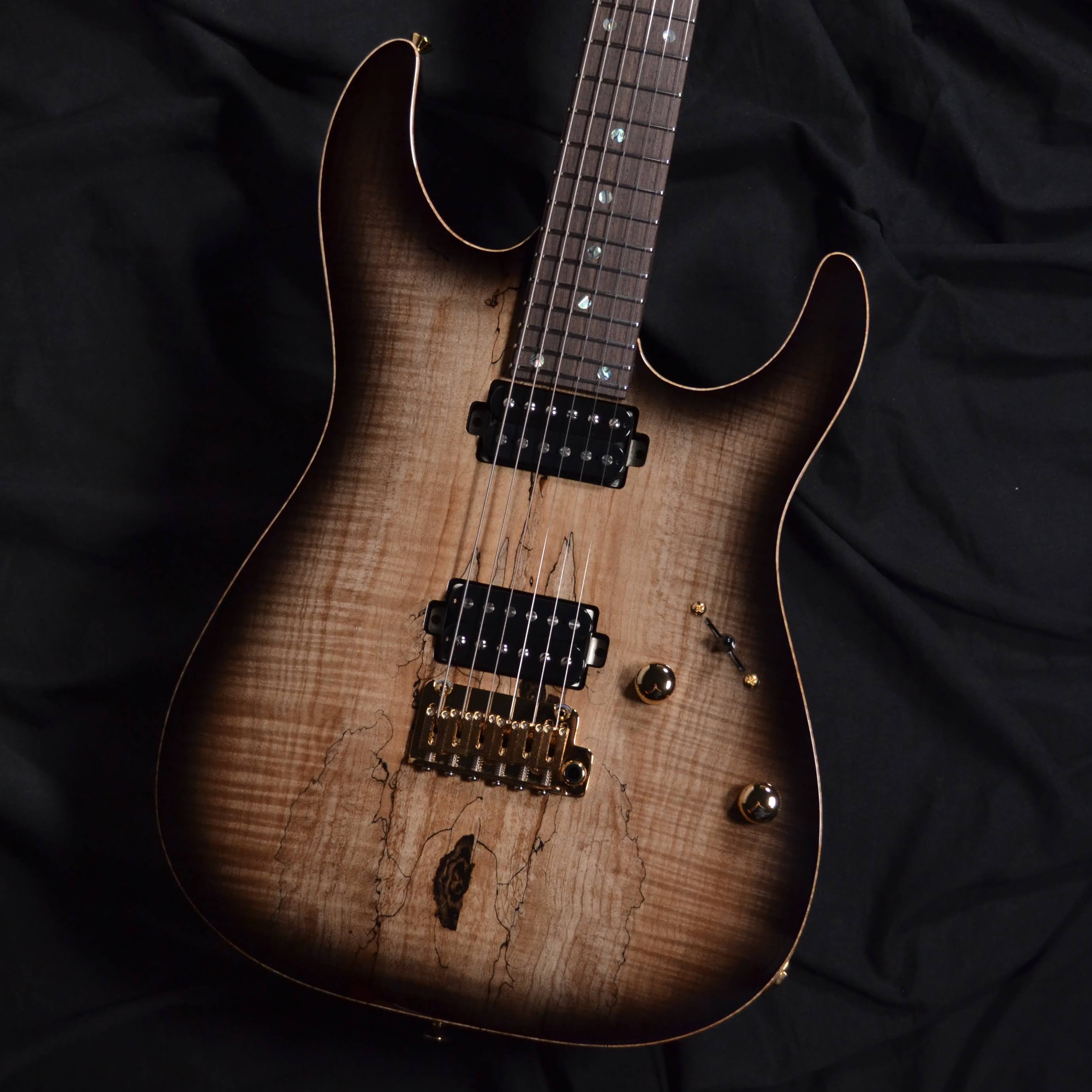 T's GuitarsDST-Pro24CTM/5A Spalted Flame Maple Top/Bird’s Eye Maple Neck/Trans Black【3.37kg】
