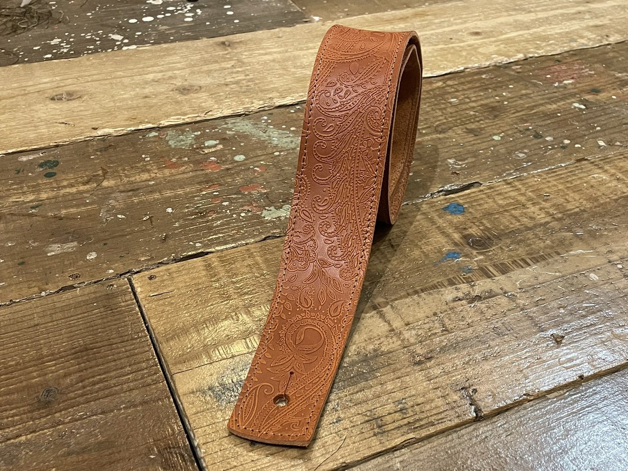 TENDER STRAP by Grande uomoTS-1 Paisley Camel【初回ロット製作分】