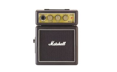 インテリアとしてもあり？Marshall MS-2 ブラック ギターアンプ ミニアンプ 【マーシャル MS2】