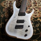 Skervesen (スケルヴェセン) Raptor 7 Flamed maple Mastergrade / Thru White【”当店オーダー品のRaptor7弦がついに入荷】