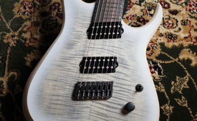 Skervesen (スケルヴェセン) Raptor 7 Flamed maple Mastergrade / Thru White【”当店オーダー品のRaptor7弦がついに入荷】