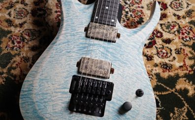 Skervesen (スケルヴェセン) Nebelung 6 Quilted maple 5A / Denim Blue　エレキギター