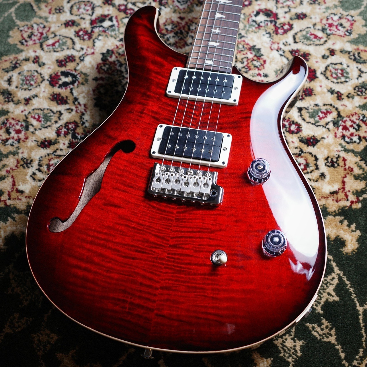 Paul Reed Smith(PRS)CE24 Semi Hollow Fire Red Burst