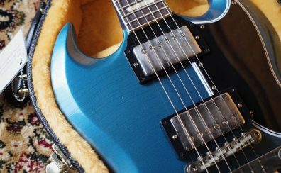 【マーフィーラボ】Gibson Custom Shop Murphy Lab 1964 SG Standard with Maestro Vibrola Ultra Light Aged Antique Pelham Blue