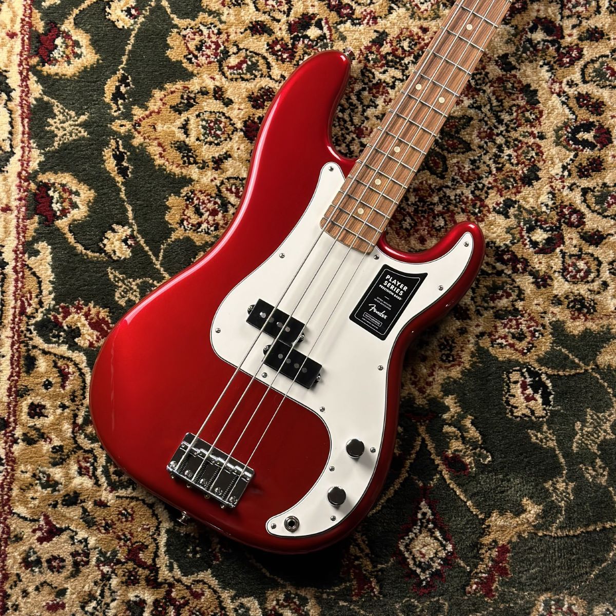 新品Fender Player Precision Bass Candy Apple Red