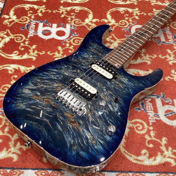 T's Guitars DST-PRO24 Water Fall Burl Maple Trans Blue Denim Burst【現物画像】【サウンドメッセ2024モデル】【1本限定】<br />
<br />
￥ 645,700 