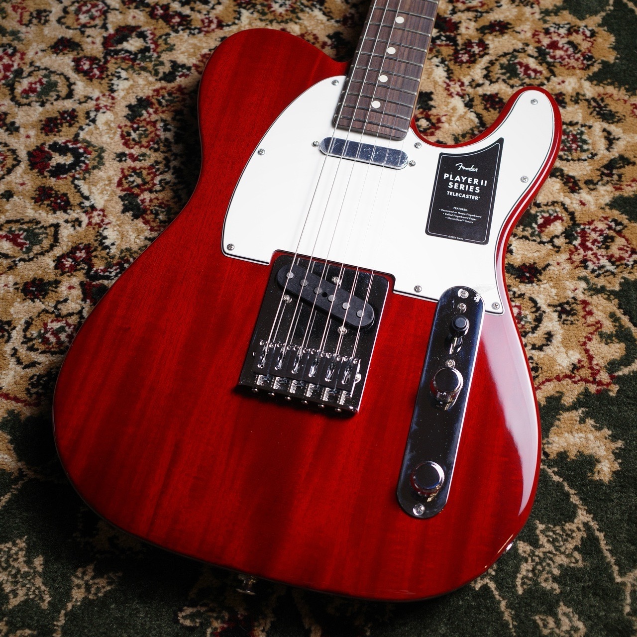 新品Fender Player II Telecaster Transparent Cherry Burst Chambered Mahogany