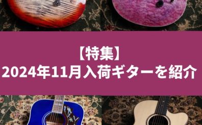 【特集】2024年11月入荷ギターを紹介
