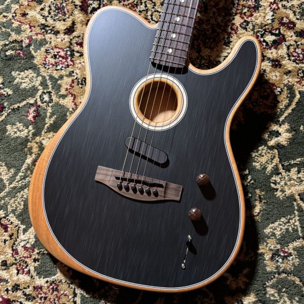 【新品】<br />
Fender ACOUSTASONIC PLAYER　TELECASTER BK Brushed Black 【≒2.22kg】<br />
<br />
<br />
￥196,900