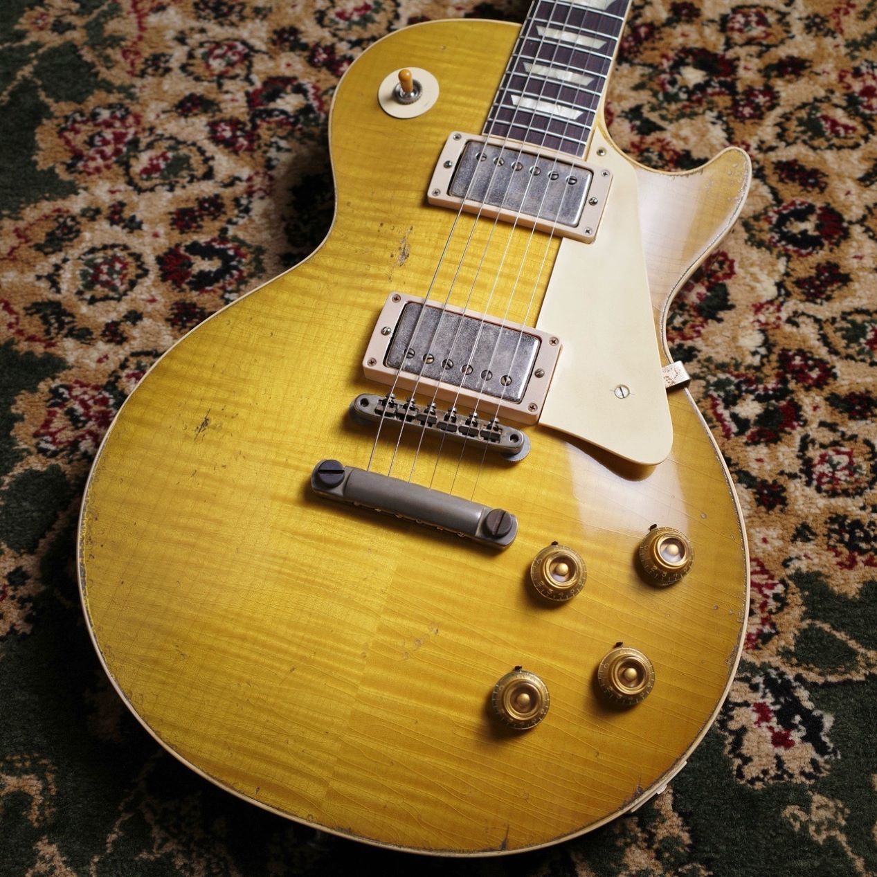 新品Gibson Murphy lab 1959 Les Paul Standard Green Lemon Fade Heavy Aged