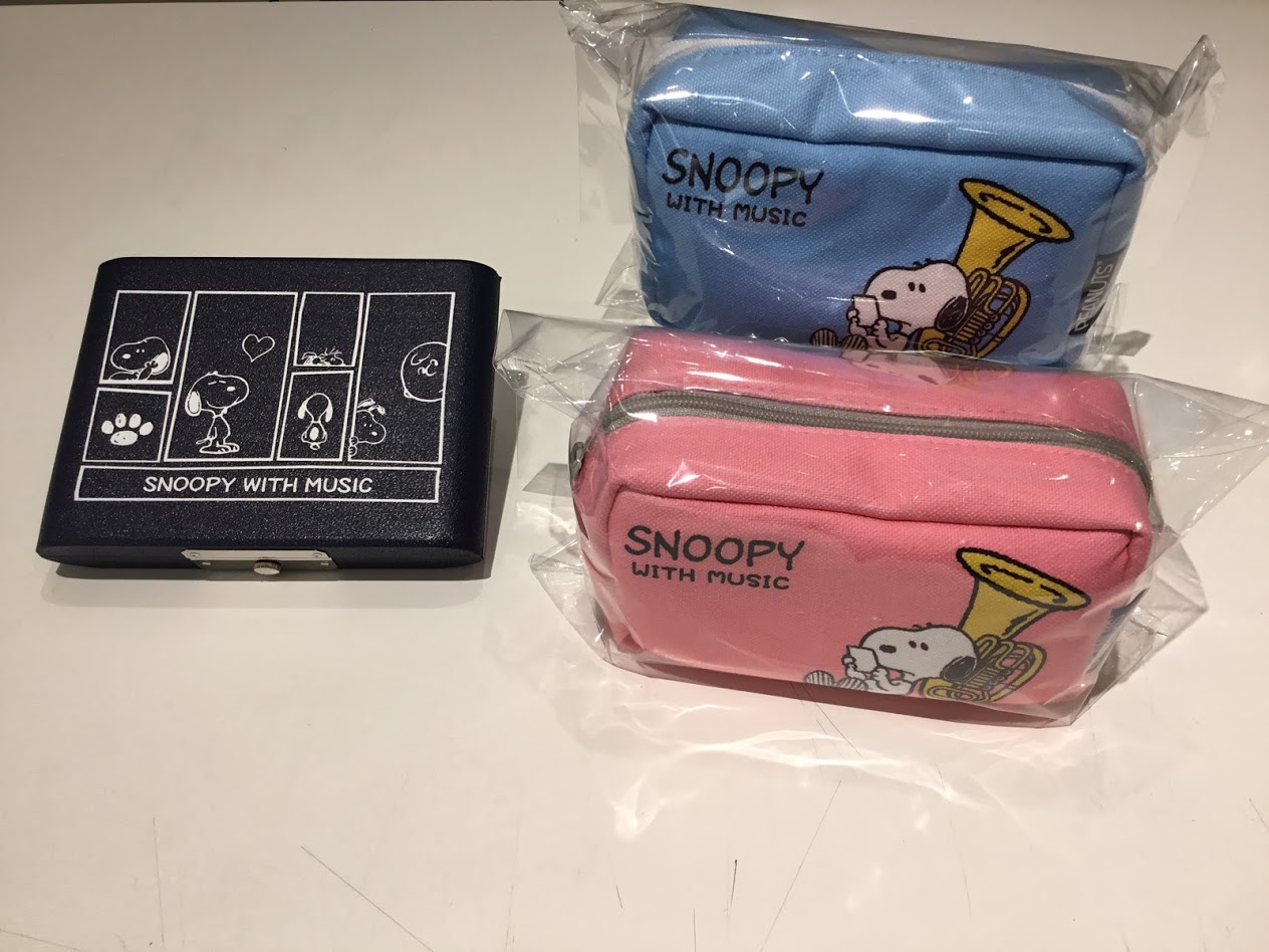 新商品！！スヌーピーのリードケースとマウスピースポーチの限定品が入荷しました。