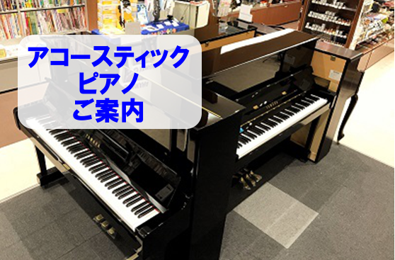 *アコースティックピアノ選びも当店へお任せください！ 島村楽器浜松市野店では、電子ピアノはもちろん、アコースティックピアノ選びのお手伝いいたします！]]当店には、ピアノ知識を持ったスタッフがおりますので、ピアノ選びの際もぜひ安心してご相談ください。また、当店に展示のない商品もご案内が可能ですので、購 […]