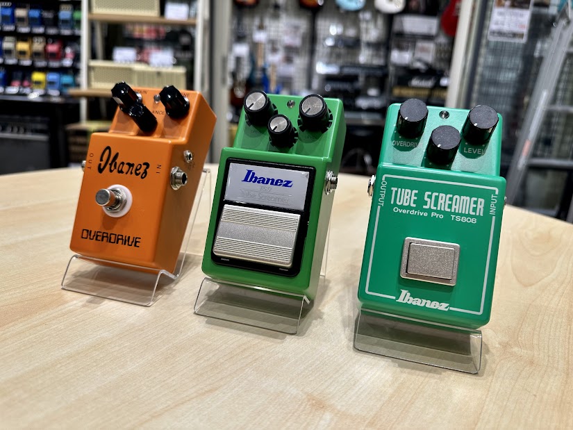 こんにちは 島村楽器イオンモール浜松市野店の天野です！ 今回は当店にありますIbanezエフェクターをご紹介しようと思います！ 1.TS9 2.TS808 3.OD850 です！気になるエフェクターがございましたら是非ご覧ください！ 1.TS9（リイシュー） 1982年に発売されたTS9のリイシュー […]