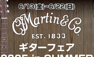 【アコースティックギター】Martinフェア2025 in SUMMER開催決定！