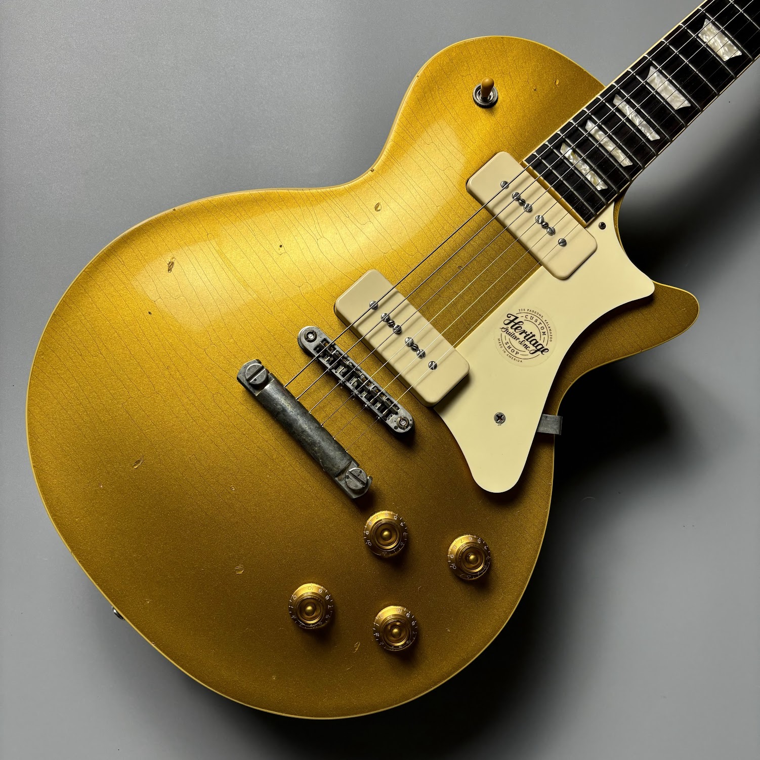 Heritage GuitarsCustom Shop Core H-150 P90 Artisan Aged ‐Gold Top‐