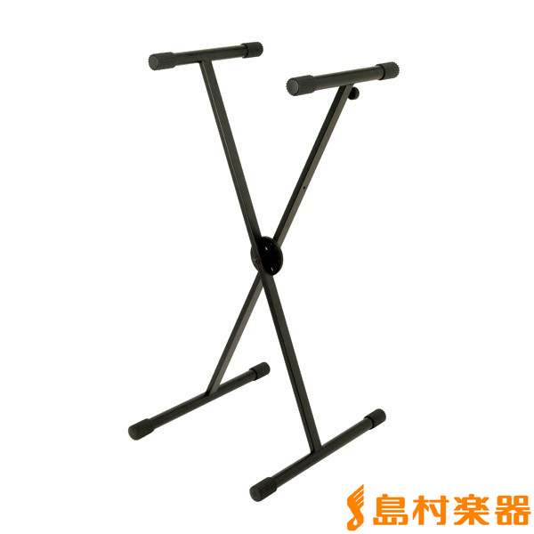OnStageStands KS7590 シングルX型 キーボードスタンド オンステージスタンド　¥7,600<br />
<br />
ワンタッチで6段階の高さ調整が可能です。床面と接地する部分には、滑り止め5段階高さ調節ラバーキャップが装着されているので、多少の凹凸がある場所でも安定してご使用いただけます。