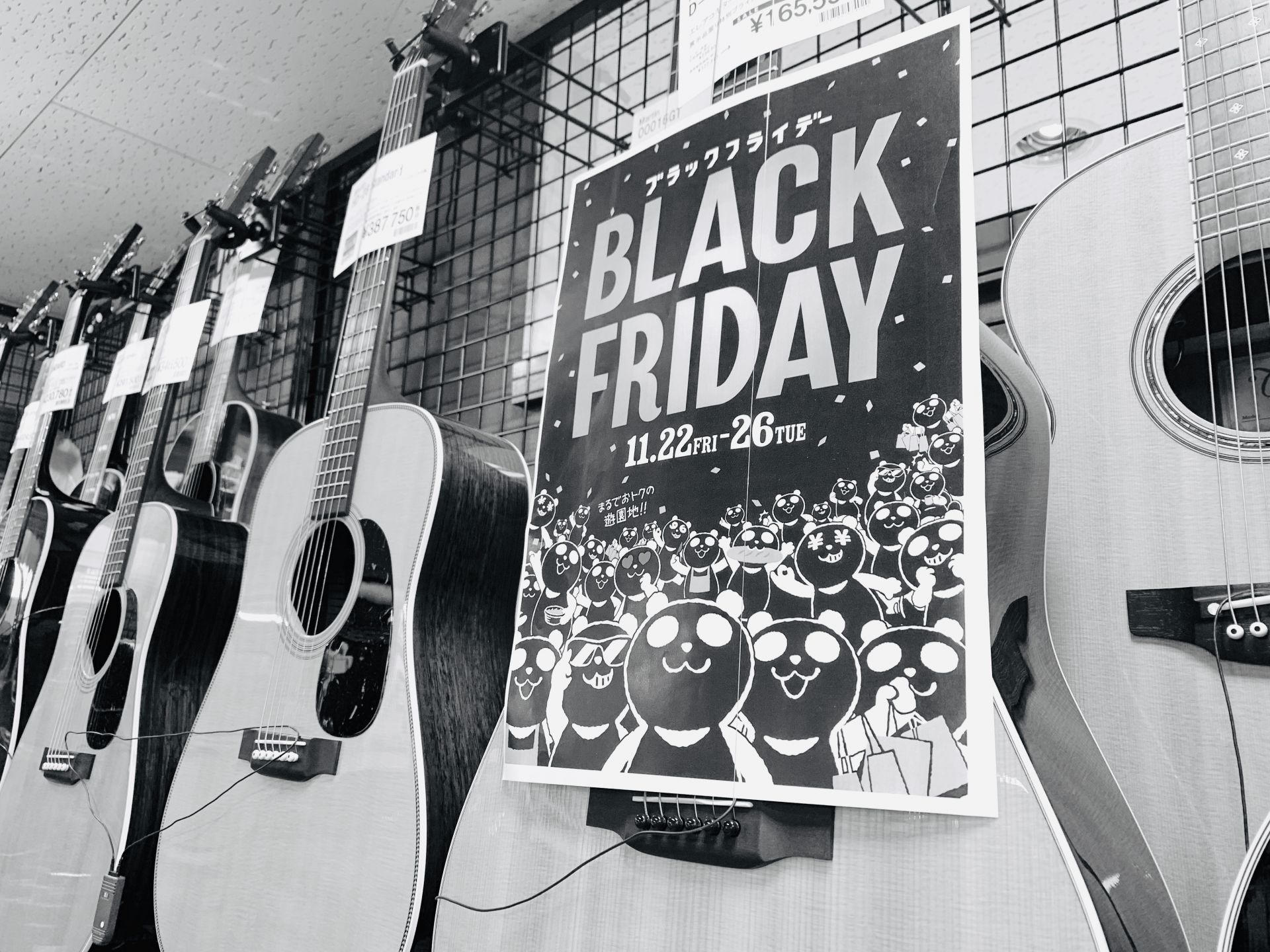 BLACK FRIDAY(ブラックフライデー)特価アコギご紹介！！