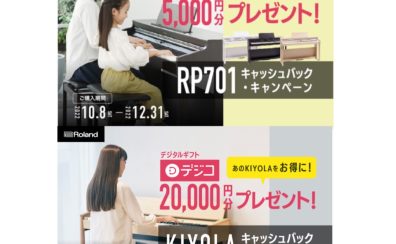 Roland電子ピアノ【キャッシュバックキャンペーン】