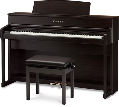 KAWAI（カワイ）電子ピアノ・木製鍵盤<br />
CA701R【プレミアムローズウッド調仕上げ】<br />
¥319,000税込<br />
