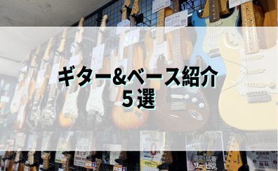 姫路店オススメのギター&ベース5選！【軽音学部の方へ】