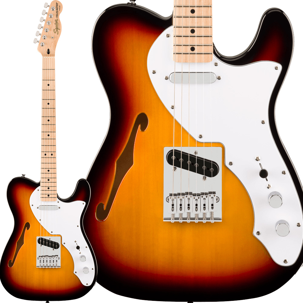 Squier by FenderAffinity Series Telecaster Thinline 3-Color Sunburst