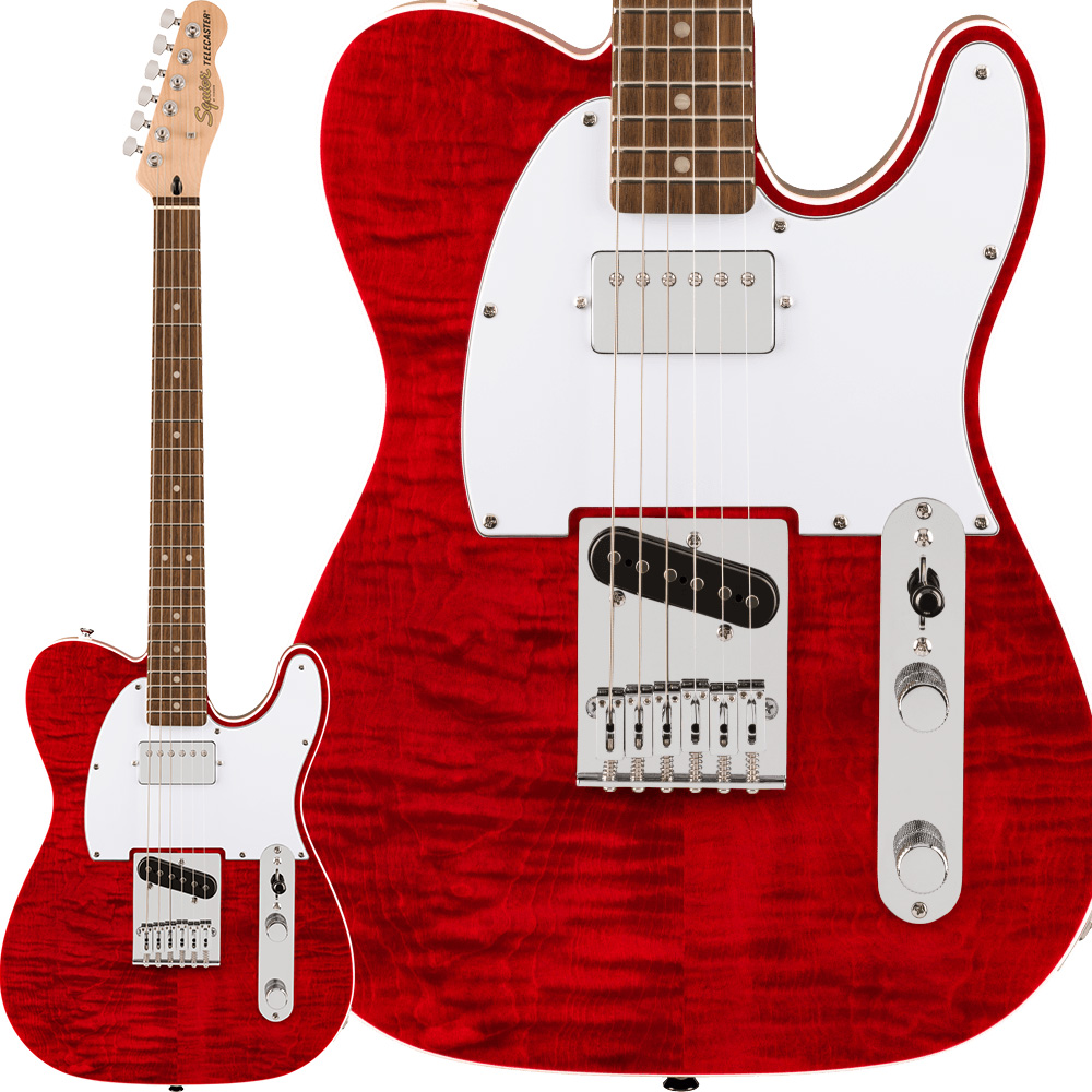 Squier by FenderAffinity Series Telecaster FMT SH Crimson Red Transparent