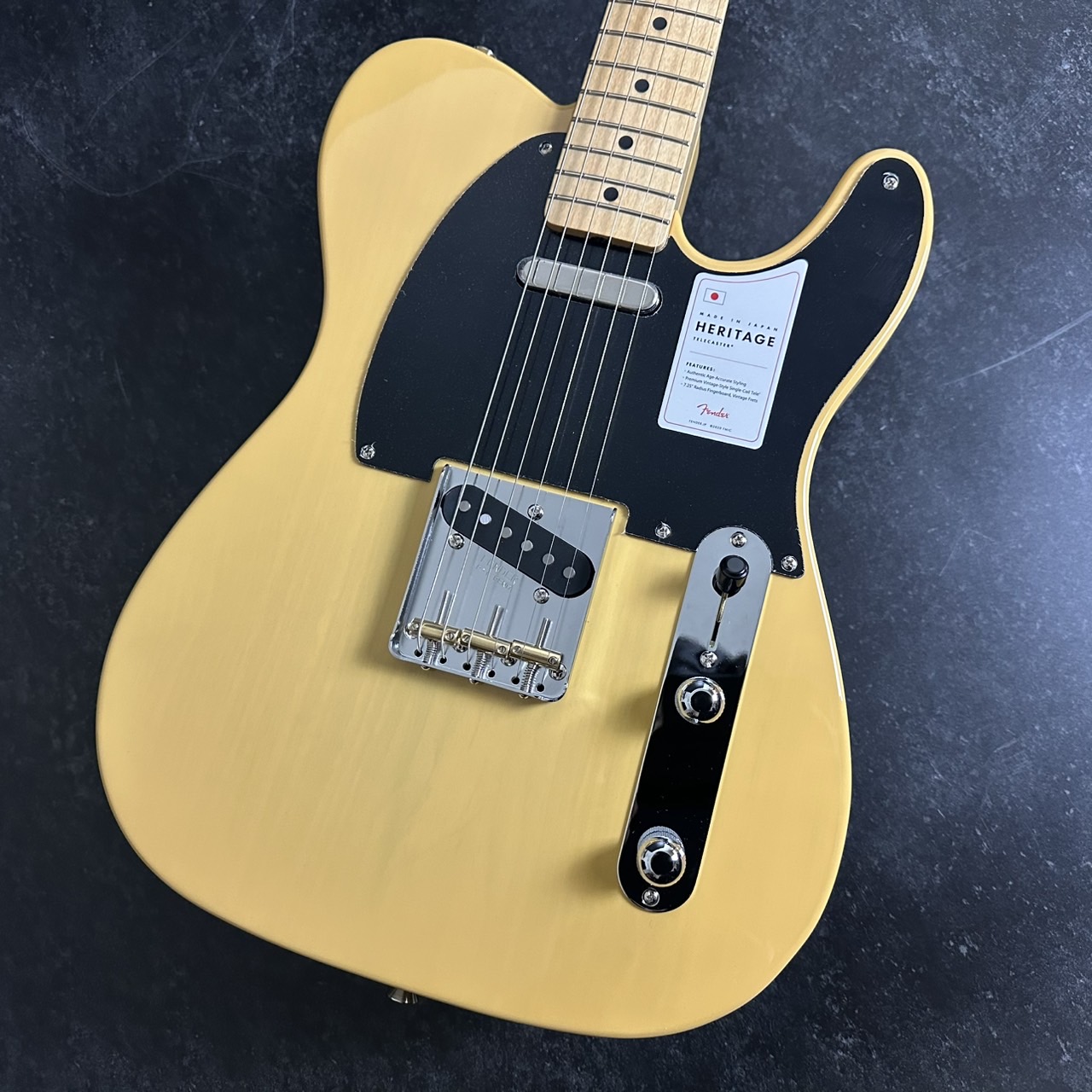 FenderMade in Japan Heritage 50s Telecaster Maple Fingerboard Butterscotch Blonde