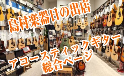 【アコギ総合】100本以上展示中！！アコースティックギター選びは日の出店にお任せください！