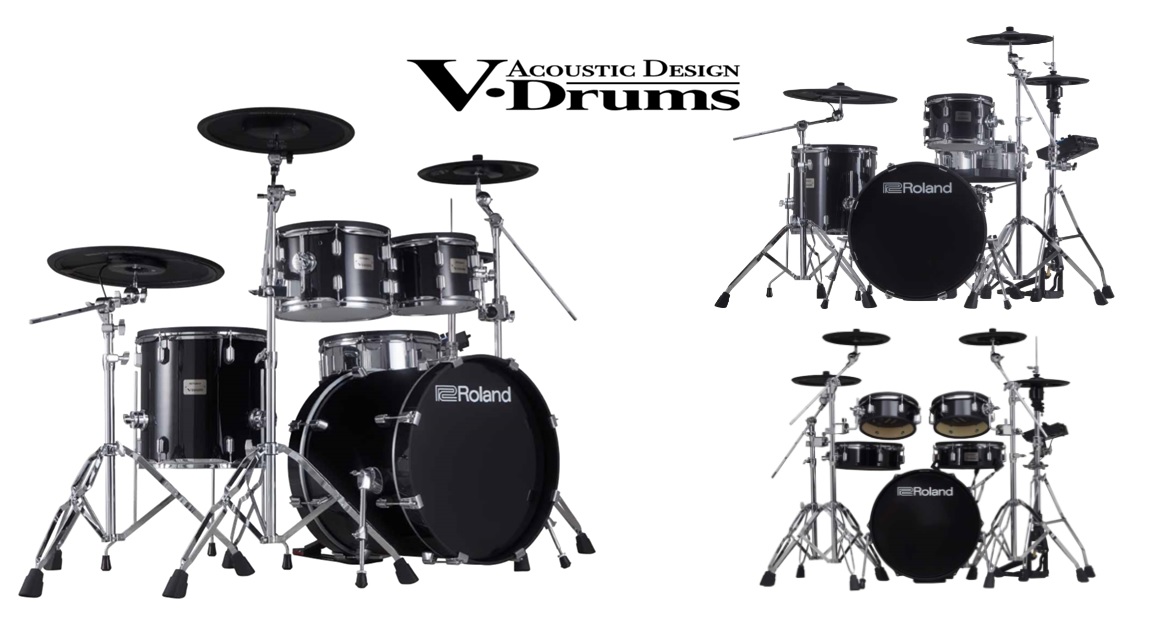 *V-Drums Acoustic Design 『V-Drums Acoustic Design』シリーズは、アコースティック・ドラムさながらの存在感のある外観とローランドが誇るテクノロジーが融合した、まったく新しいラインナップです。光沢のあるラッピングを施した木製シェルのタム類や、オリジナル・デ […]