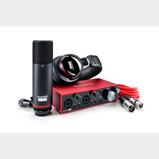 オーディオインターフェイスFocusrite Scarlett2i2Studio 3rd gen 第3世代オーディオインターフェイス