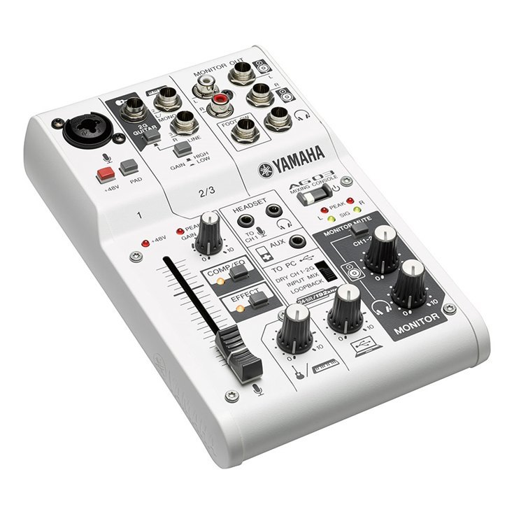 ライブストリーミングミキサーYAMAHA AG03MK2