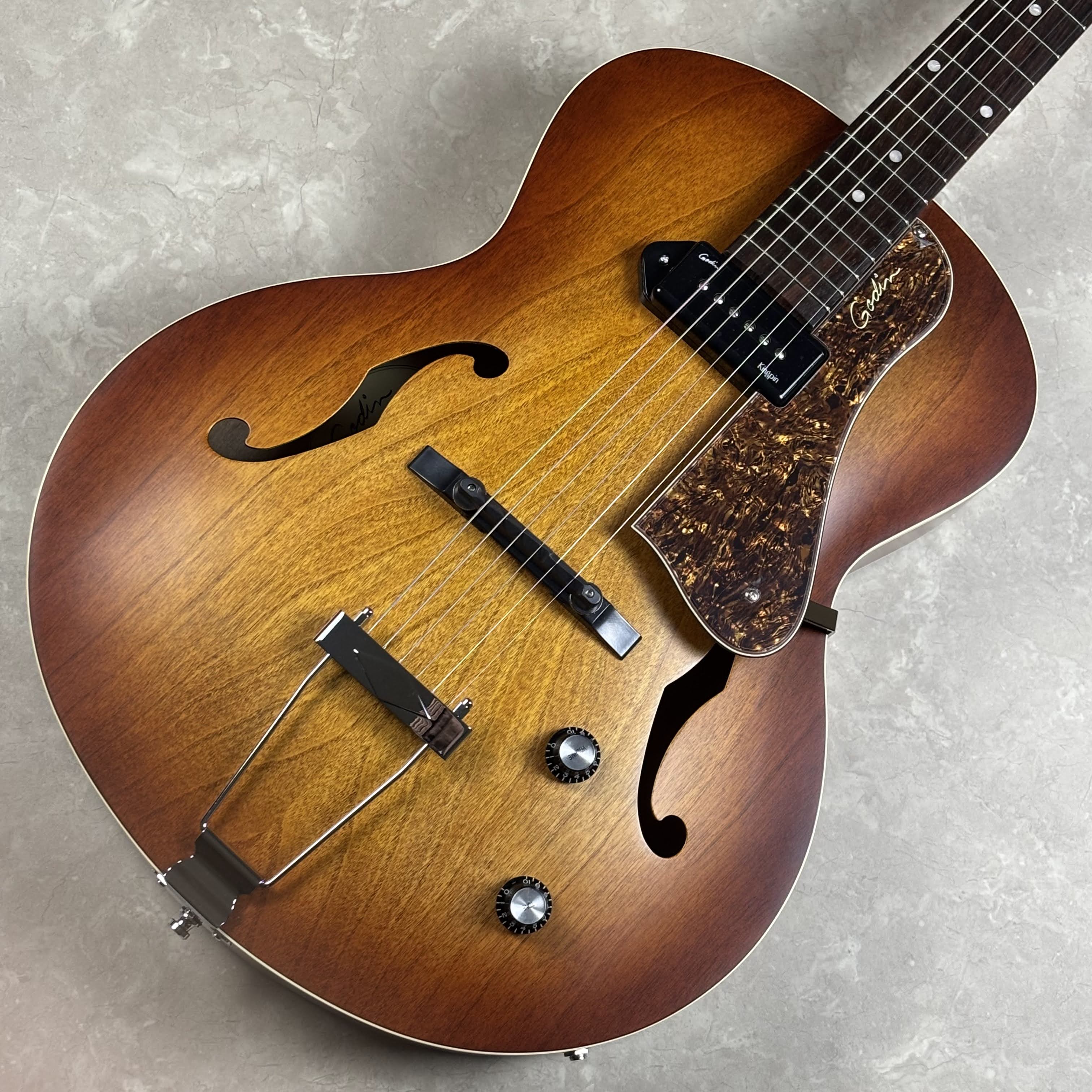 Godin5th Avenue Kingpin P90 Cognac Burst