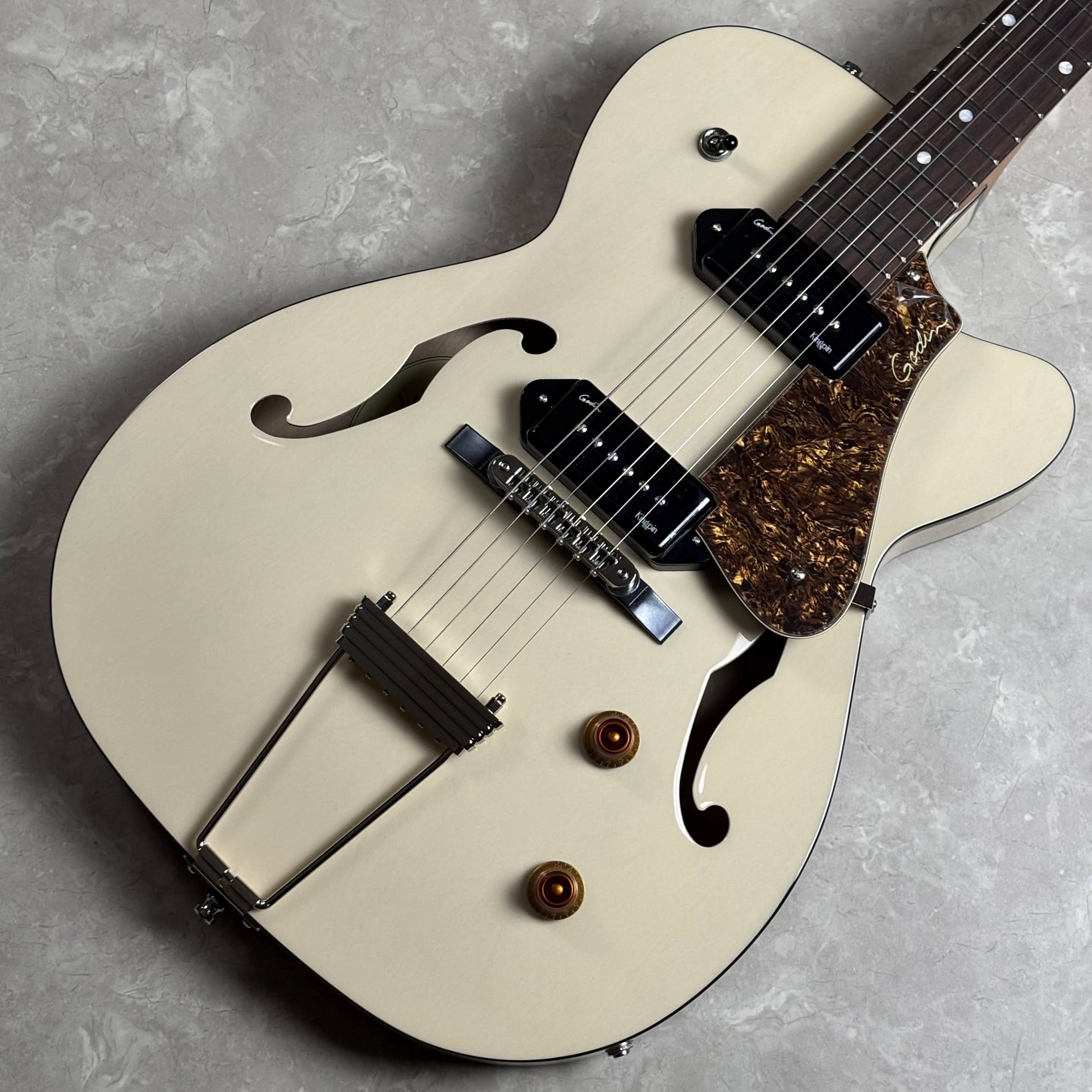Godin5th Avenue TL Kingpin P90 Trans Cream HG