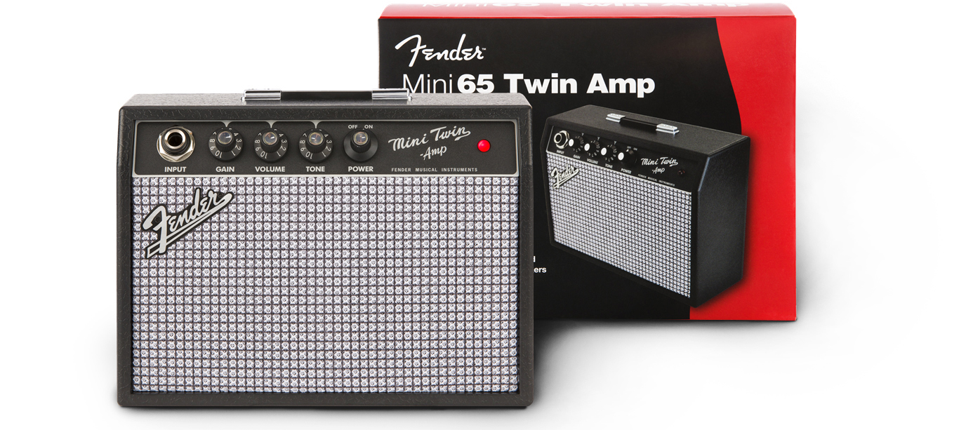 ミニアンプ】Fender ミニサイズながらツインアンプのルックスを採用した”MINI '65 TWIN-AMP™”｜島村楽器 広島パルコ店