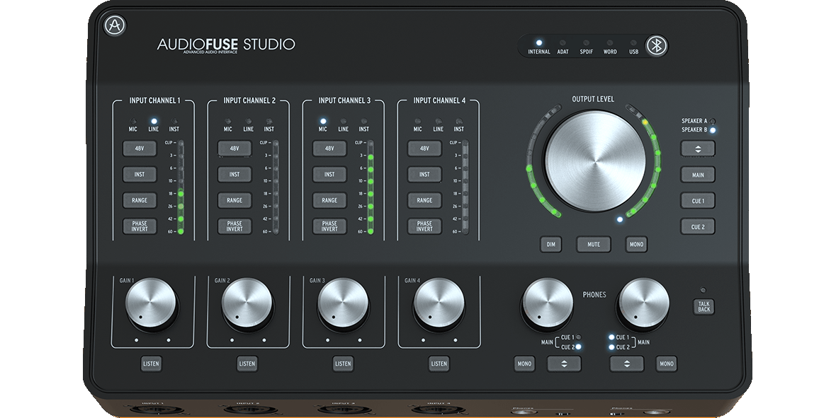 Arturia AudioFuse Studio | Bluetooth対応など豊富な機能のオーディオインターフェイス